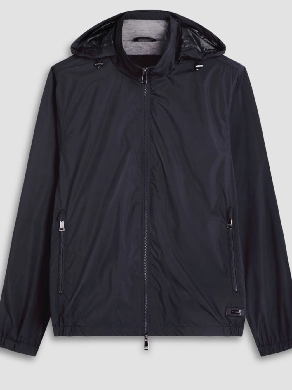 Bugatchi Packable Nylon Windbreaker Jacket-Sz XL